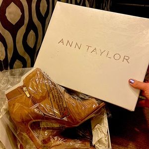 Ann Taylor / Marc Fisher serenity medium brown genuine suede boots. BRAND NEW